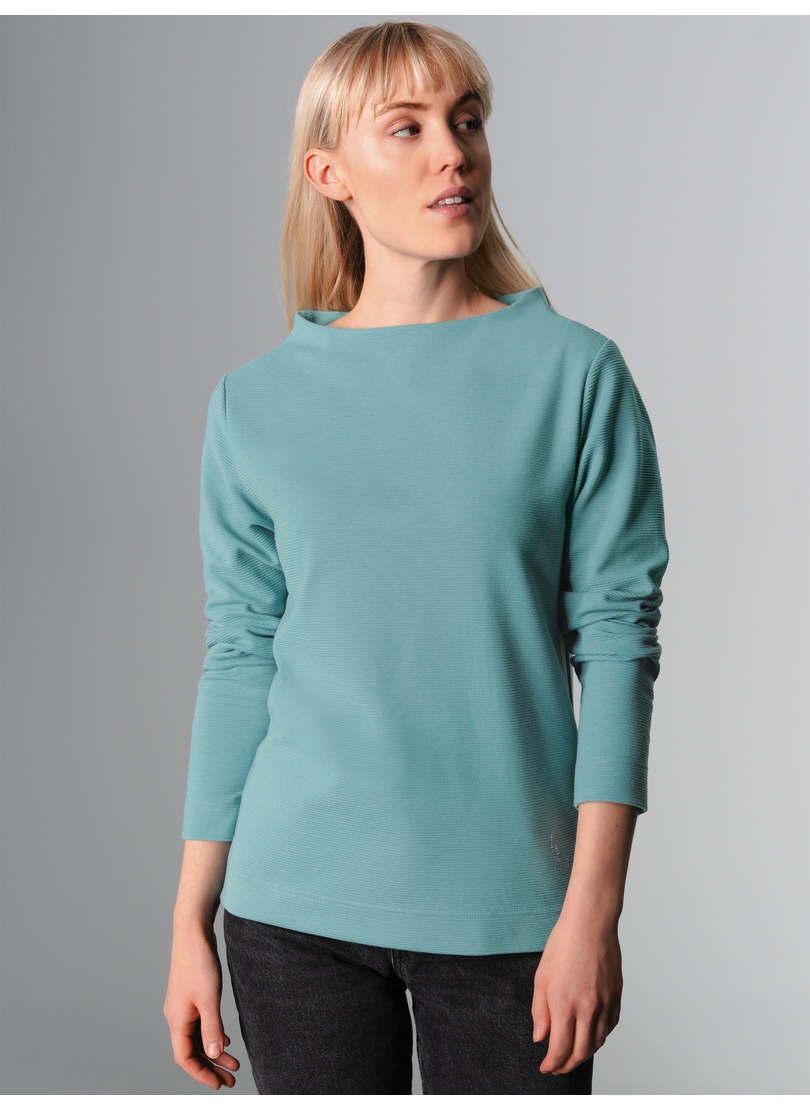 Trigema Sweatshirt »TRIGEMA Stehkragen Pullover mit Kristallsteinen« von Trigema