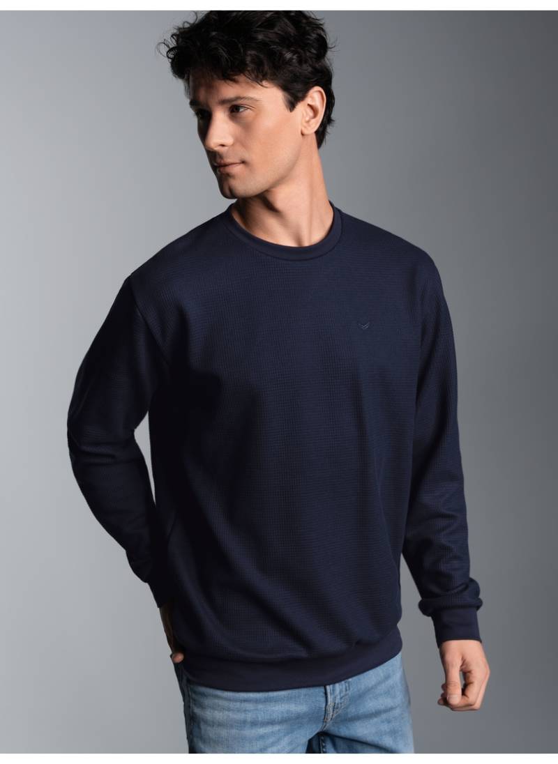 Trigema Sweatshirt »TRIGEMA Sweatshirt in Waffeloptik« von Trigema