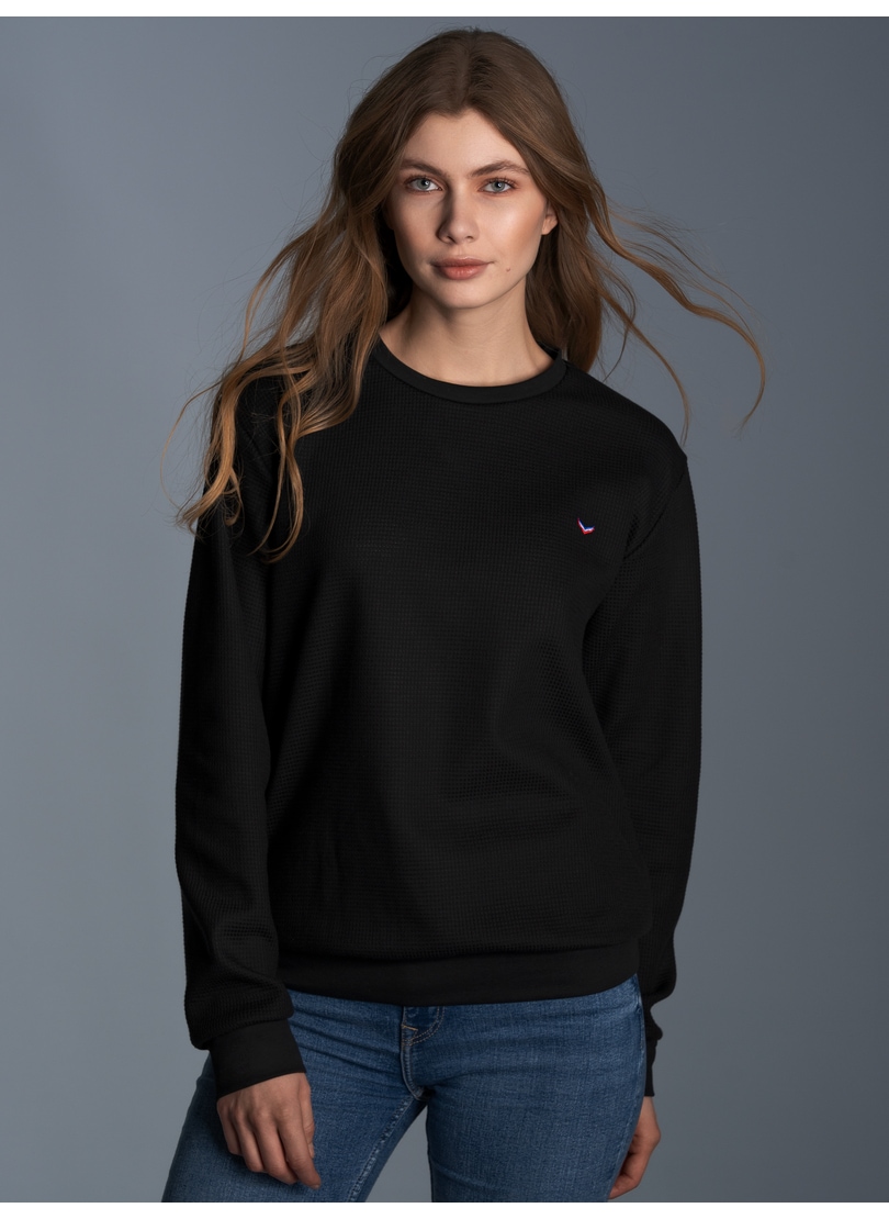 Trigema Sweatshirt »TRIGEMA Sweatshirt in Waffeloptik« Trigema Sweatshirt »TRIGEMA Sweatshirt in Waffeloptik« von Trigema