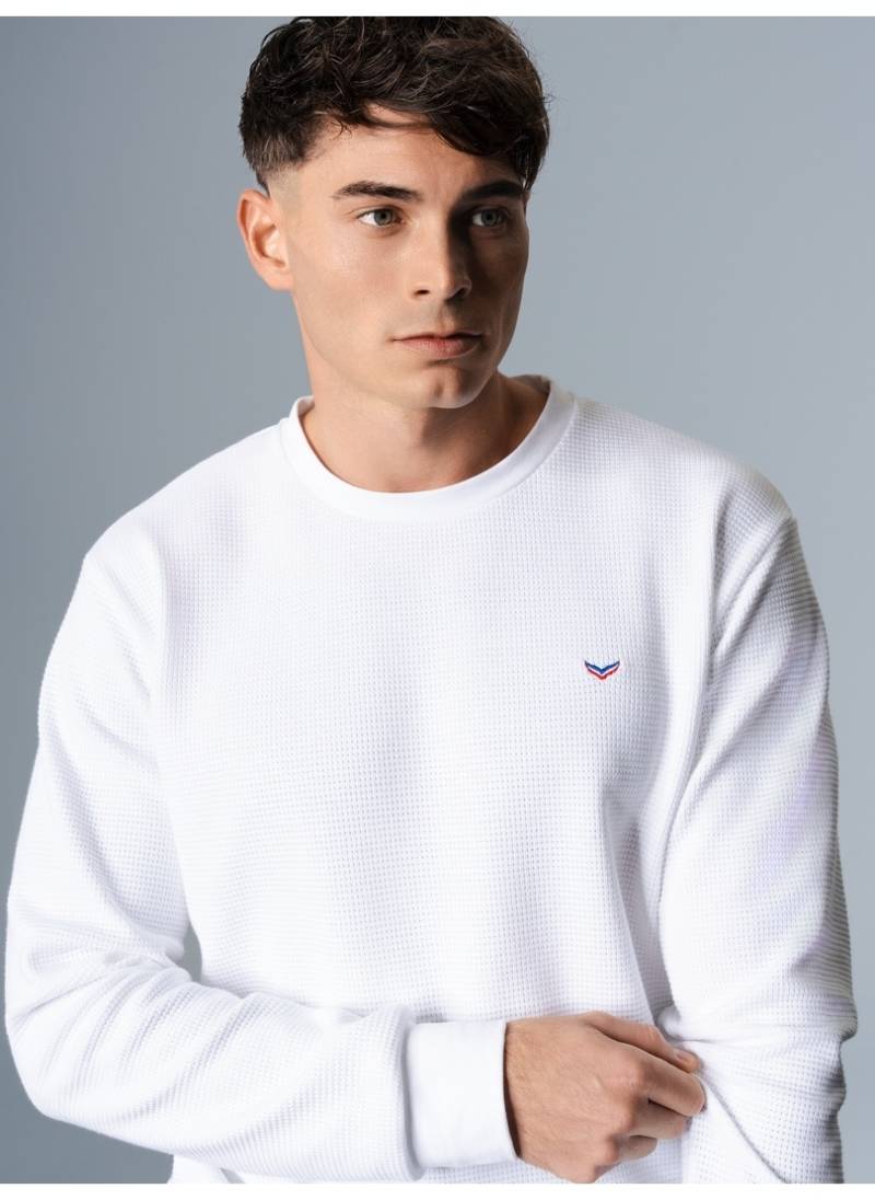 Trigema Sweatshirt »TRIGEMA Sweatshirt in Waffeloptik« von Trigema