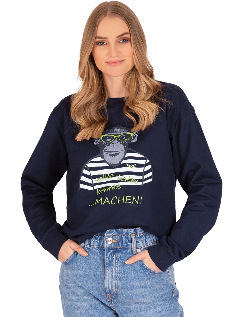 Trigema Sweatshirt »TRIGEMA Sweatshirt mit grossem Affen-Druckmotiv« Trigema Sweatshirt »TRIGEMA Sweatshirt mit grossem Affen-Druckmotiv« von Trigema