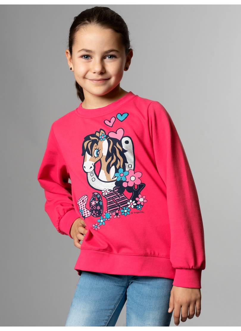 Trigema Sweatshirt »TRIGEMA Sweatshirt mit süssem Pony-Print« von Trigema