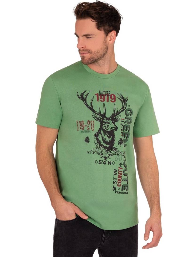 Trigema T-Shirt »TRIGEMA T-Shirt in Öko-Qualität mit Hirsch-Motiv«, (1 tlg.) von Trigema