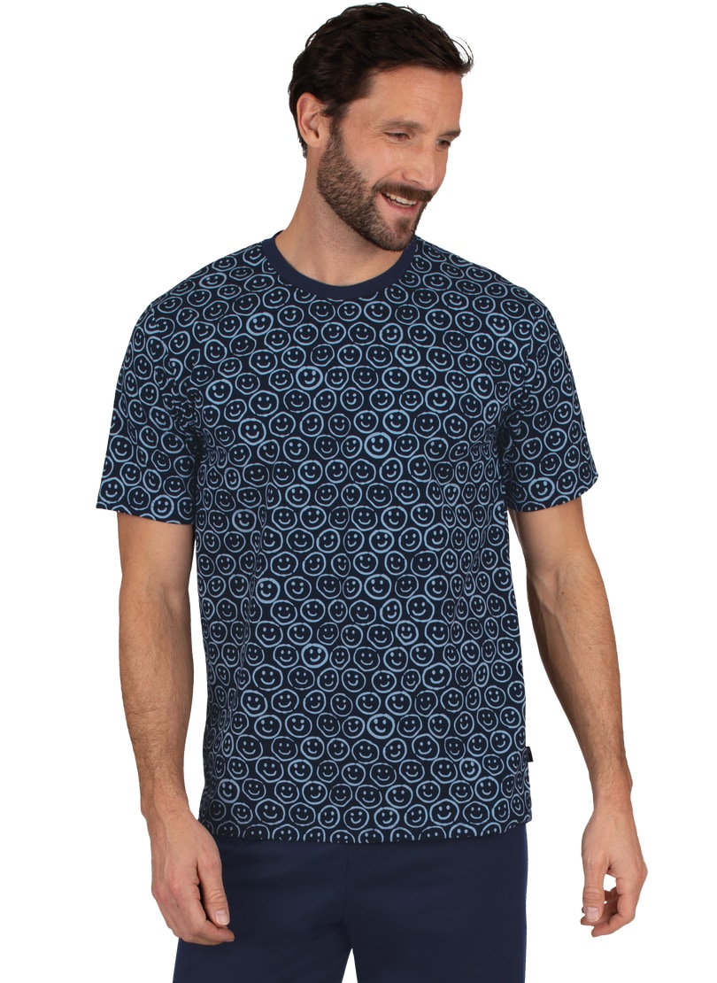 Trigema T-Shirt »TRIGEMA T-Shirt mit freundlichem Smiley-Muster« Trigema T-Shirt »TRIGEMA T-Shirt mit freundlichem Smiley-Muster« von Trigema