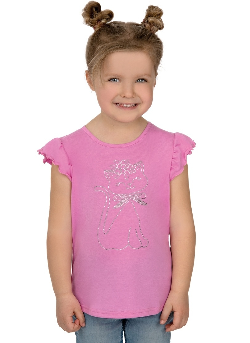 Trigema T-Shirt »TRIGEMA T-Shirt mit glitzerndem Katzen-Motiv« Trigema T-Shirt »TRIGEMA T-Shirt mit glitzerndem Katzen-Motiv« von Trigema