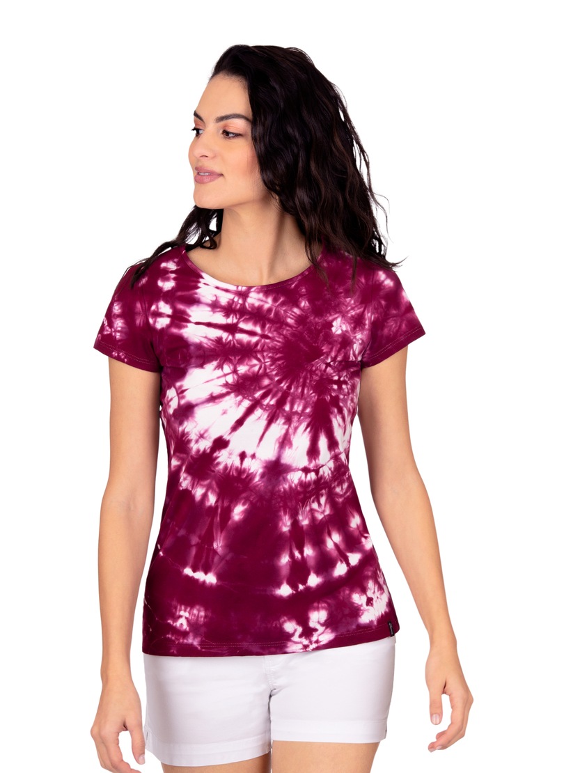 Trigema T-Shirt, mit modischem Batik-Druck von Trigema
