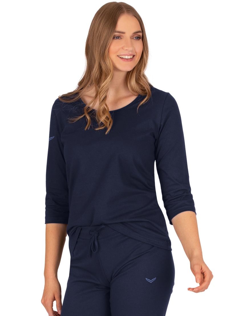 Trigema Rundhals-Shirt »TRIGEMA 3/4 Arm Shirt aus Biobaumwolle«, (1 tlg.) Trigema Rundhals-Shirt »TRIGEMA 3/4 Arm Shirt aus Biobaumwolle«, (1 tlg.) von Trigema