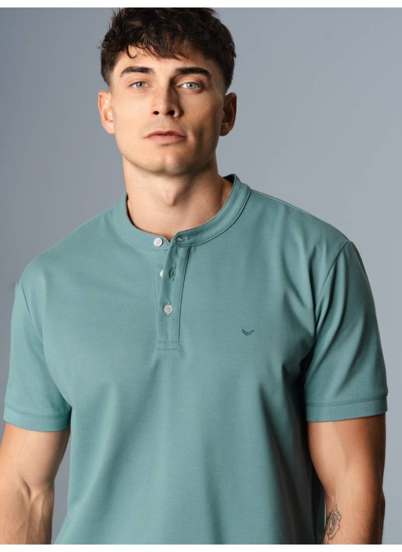 Trigema T-Shirt »TRIGEMA Henley Shirt mit Knopfleiste«, (1 tlg.) von Trigema
