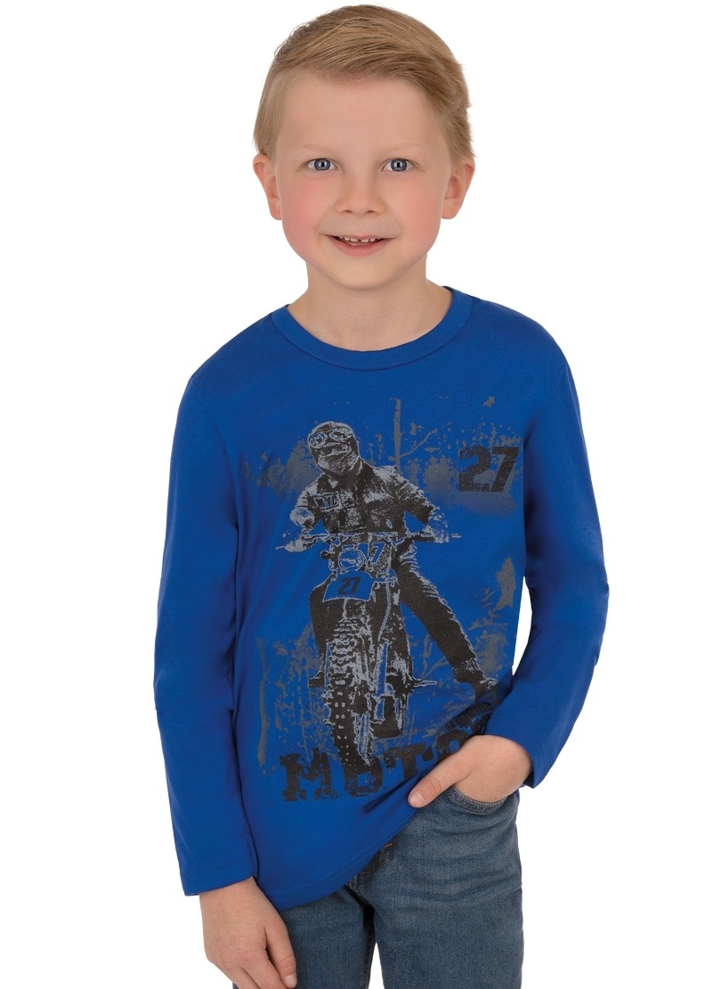 Trigema T-Shirt »TRIGEMA Langarm-Shirt mit Motorrad-Druckmotiv« Trigema T-Shirt »TRIGEMA Langarm-Shirt mit Motorrad-Druckmotiv« von Trigema