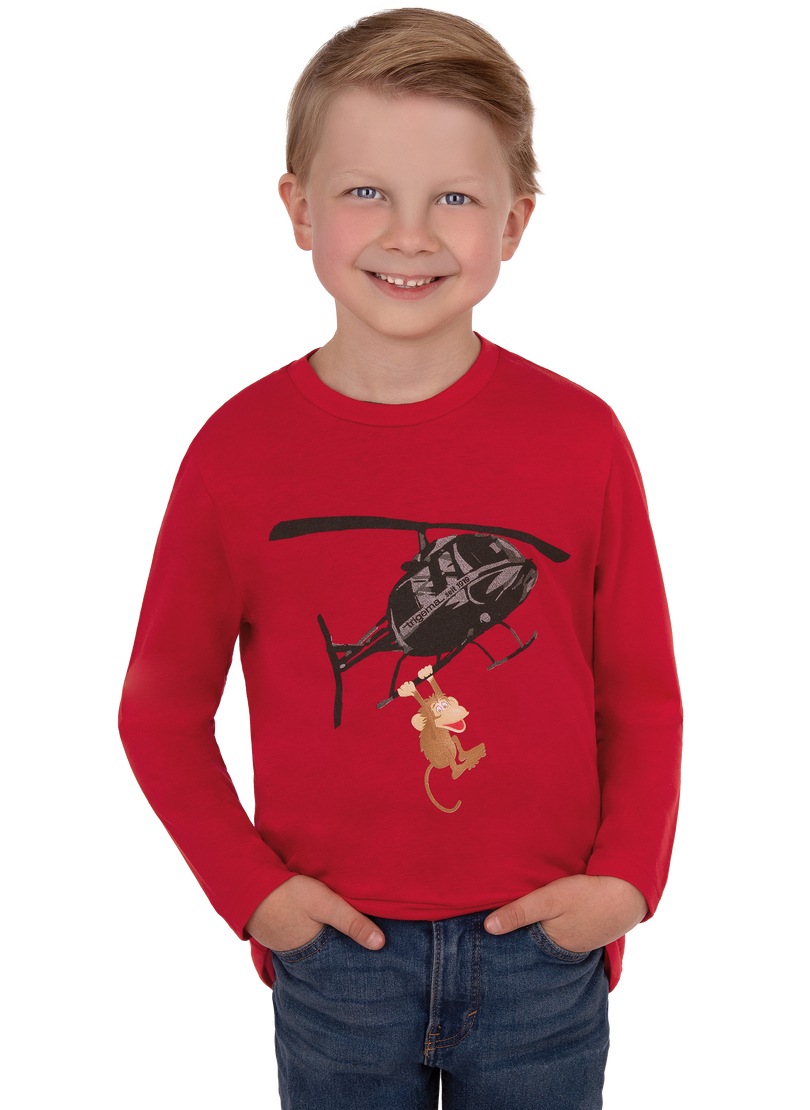 Trigema T-Shirt »TRIGEMA Lustiges Langarm-Shirt mit Hubschrauber-Druck« Trigema T-Shirt »TRIGEMA Lustiges Langarm-Shirt mit Hubschrauber-Druck« von Trigema