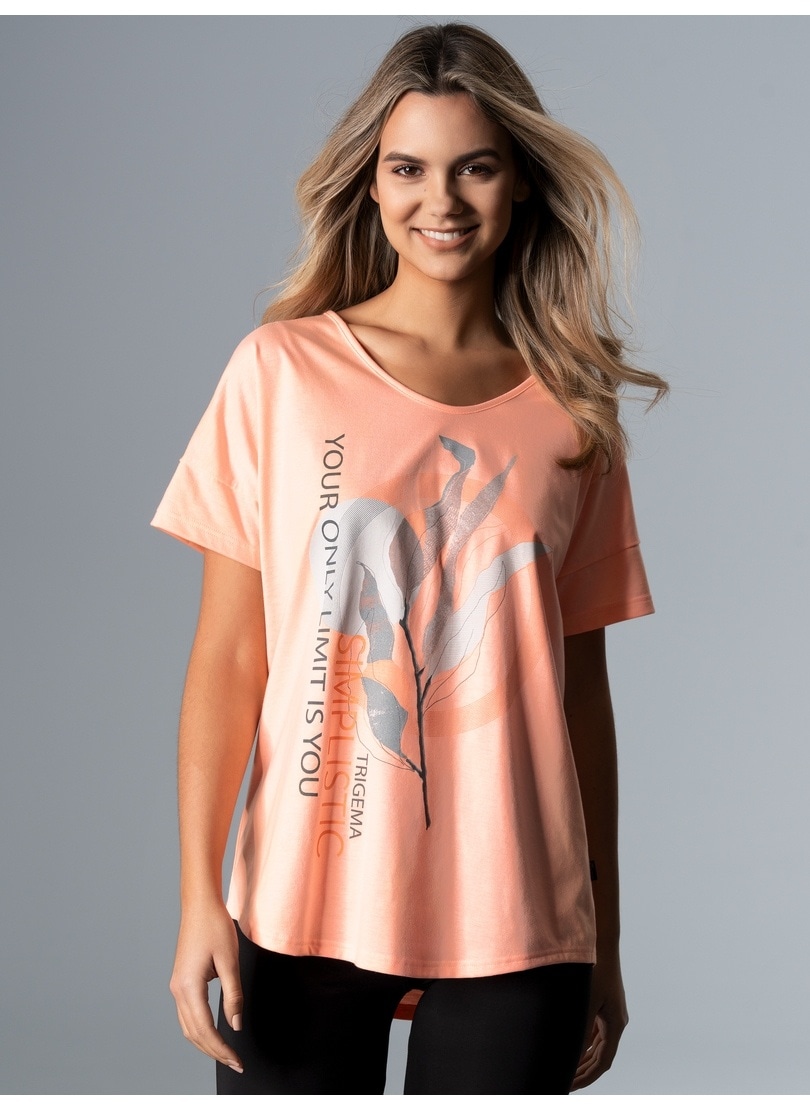 Trigema T-Shirt »TRIGEMA Oversized T-Shirt mit grossem Print-Motiv«, (1 tlg.) von Trigema