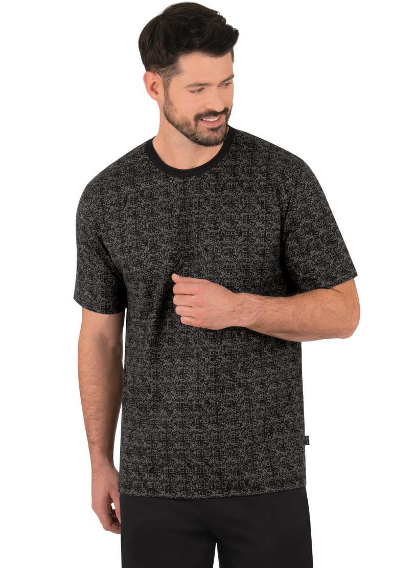 Trigema T-Shirt »TRIGEMA Schlafshirt mit QR-Code-Muster« von Trigema