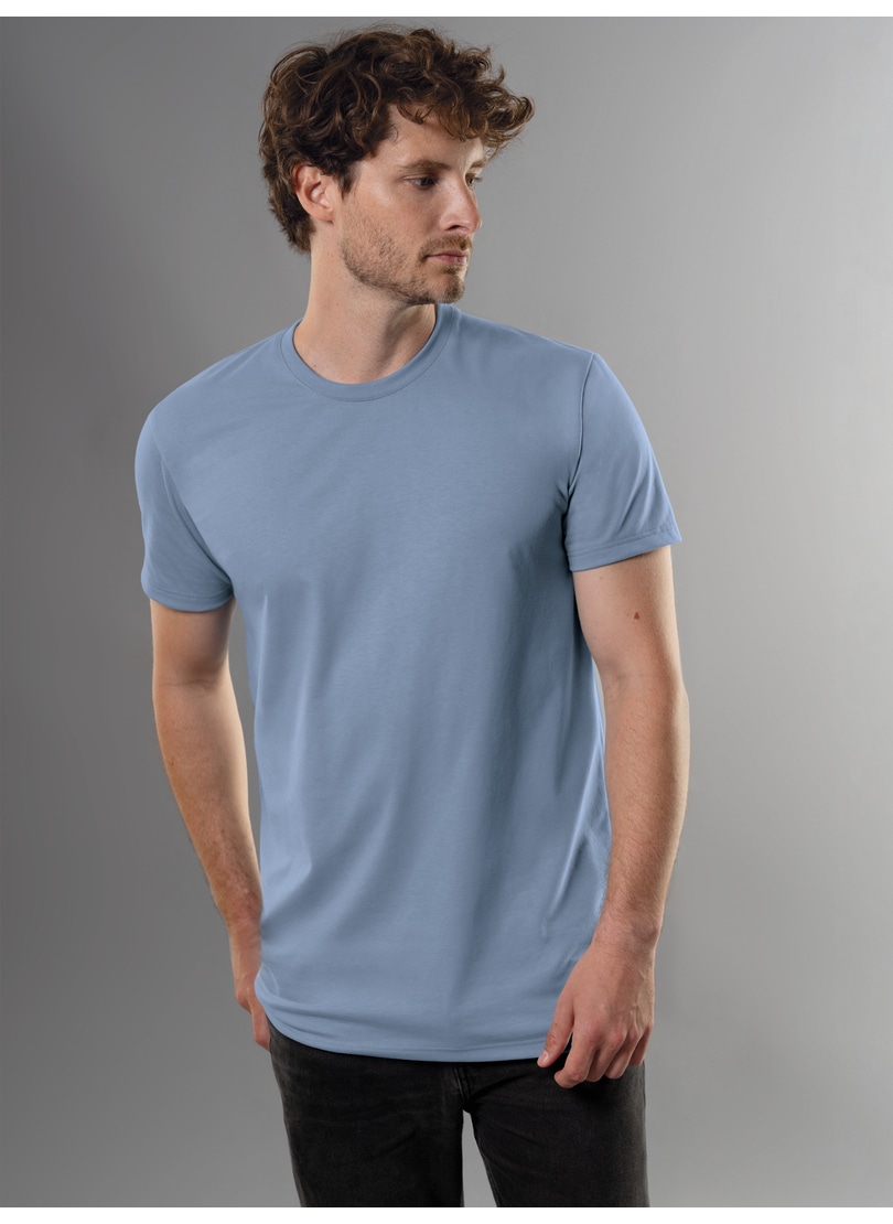 Trigema T-Shirt »TRIGEMA Slim Fit T-Shirt aus DELUXE Baumwolle« von Trigema