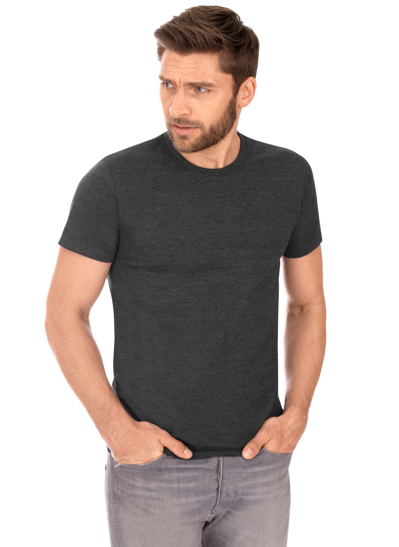 Trigema T-Shirt »TRIGEMA Slim Fit T-Shirt aus DELUXE Baumwolle« von Trigema