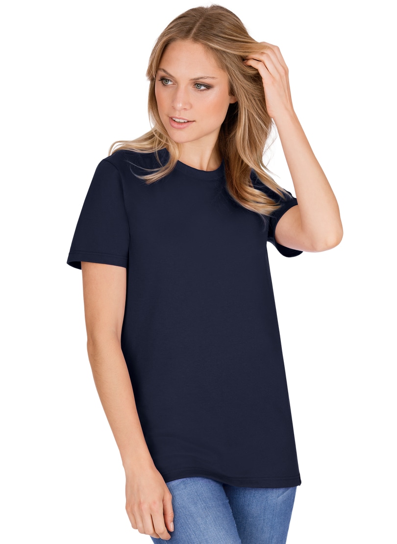 Trigema T-Shirt »TRIGEMA Slim Fit T-Shirt aus DELUXE Baumwolle« Trigema T-Shirt »TRIGEMA Slim Fit T-Shirt aus DELUXE Baumwolle« von Trigema