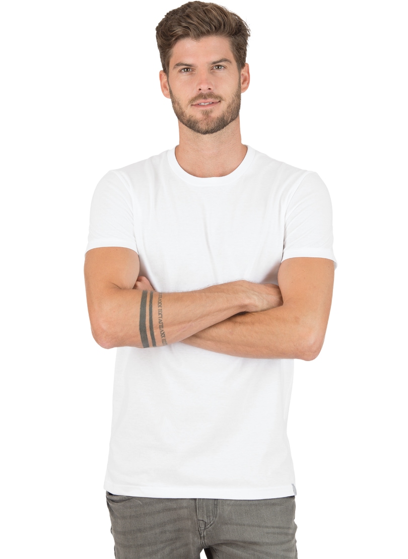 Trigema T-Shirt »TRIGEMA Slim Fit T-Shirt aus DELUXE Baumwolle« von Trigema