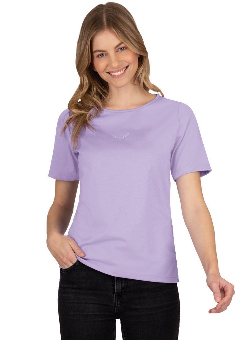 Trigema T-Shirt »TRIGEMA T-Shirt DELUXE Baumwolle mit Kristallsteinen« Trigema T-Shirt »TRIGEMA T-Shirt DELUXE Baumwolle mit Kristallsteinen« von Trigema