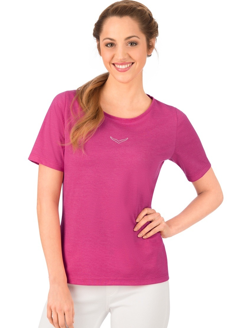 Trigema T-Shirt »TRIGEMA T-Shirt DELUXE Baumwolle mit Kristallsteinen« Trigema T-Shirt »TRIGEMA T-Shirt DELUXE Baumwolle mit Kristallsteinen« von Trigema