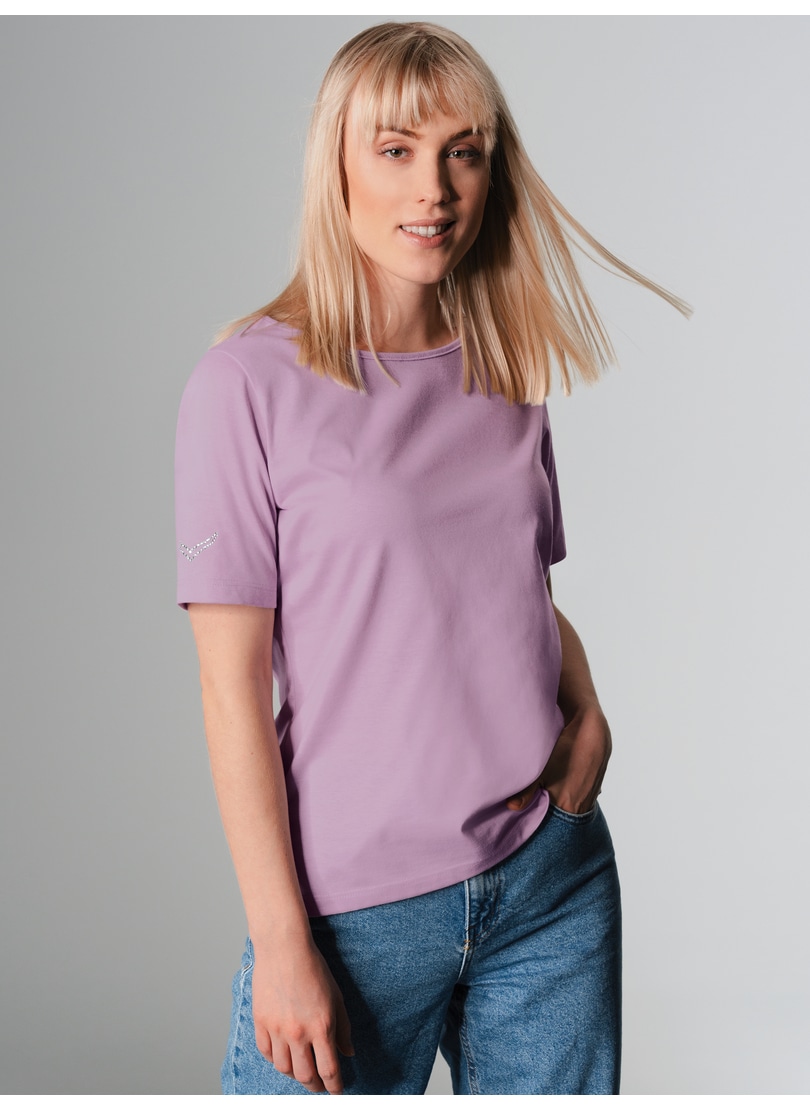 Trigema T-Shirt »TRIGEMA T-Shirt DELUXE Baumwolle mit Kristallsteinen« Trigema T-Shirt »TRIGEMA T-Shirt DELUXE Baumwolle mit Kristallsteinen« von Trigema
