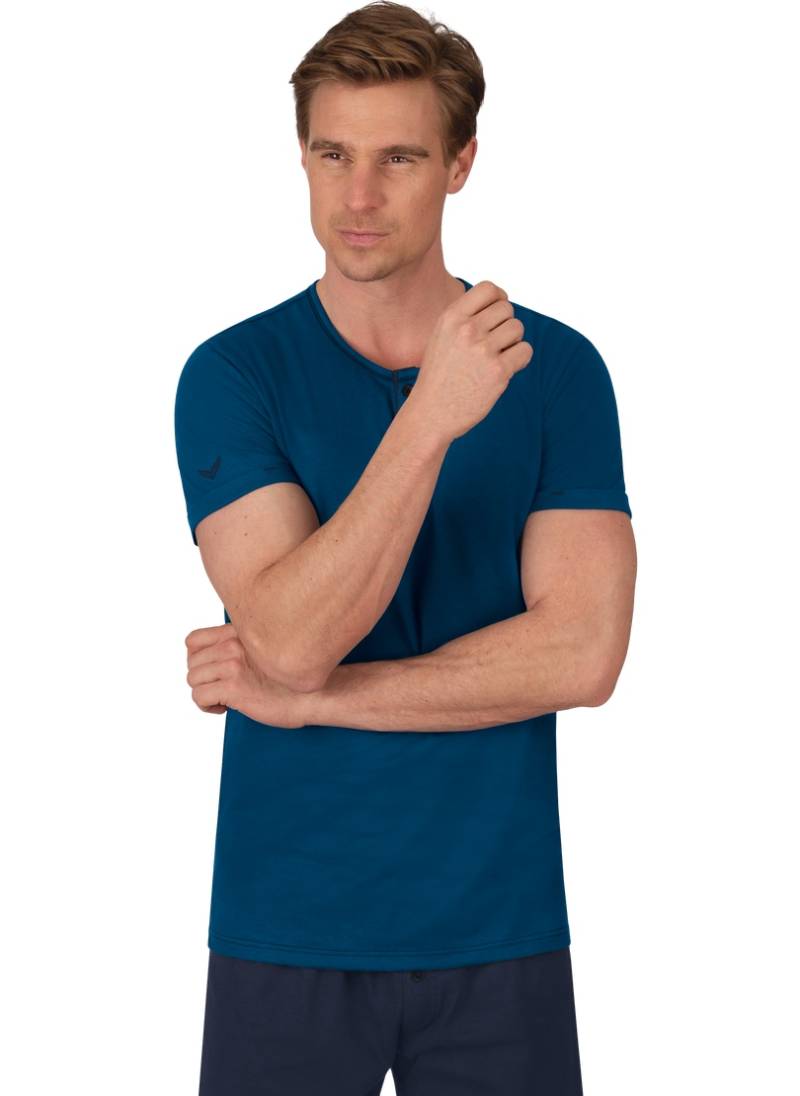 Trigema T-Shirt »TRIGEMA T-Shirt Knopfleiste aus Biobaumwolle«, (1 tlg.) von Trigema