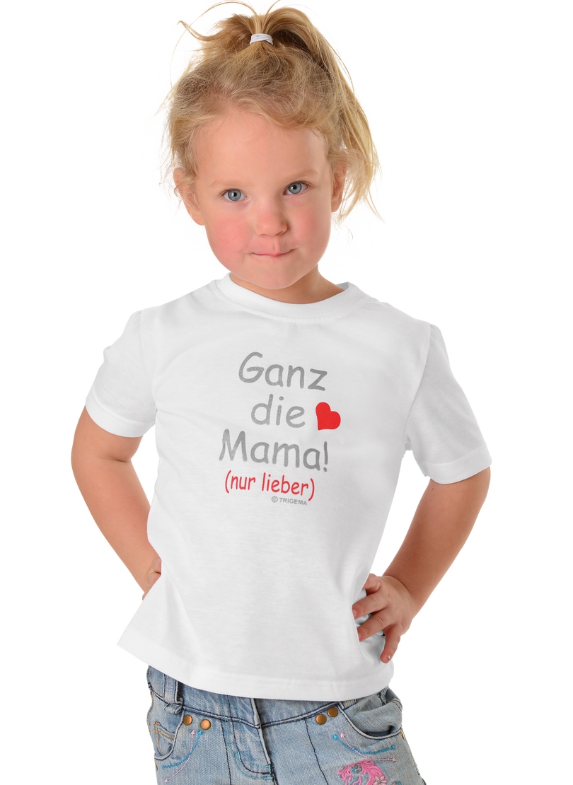 Trigema T-Shirt »TRIGEMA T-Shirt Mamas Liebling« von Trigema