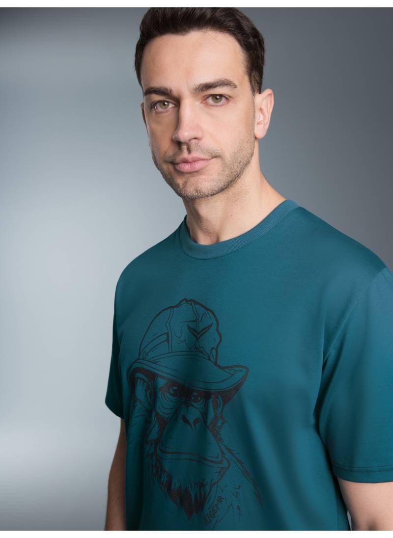 Trigema T-Shirt »TRIGEMA T-Shirt mit Affen-Printmotiv«, (1 tlg.) von Trigema