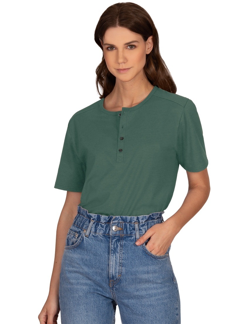 Trigema T-Shirt »TRIGEMA T-Shirt mit Knopfleiste DELUXE Baumwolle« Trigema T-Shirt »TRIGEMA T-Shirt mit Knopfleiste DELUXE Baumwolle« von Trigema