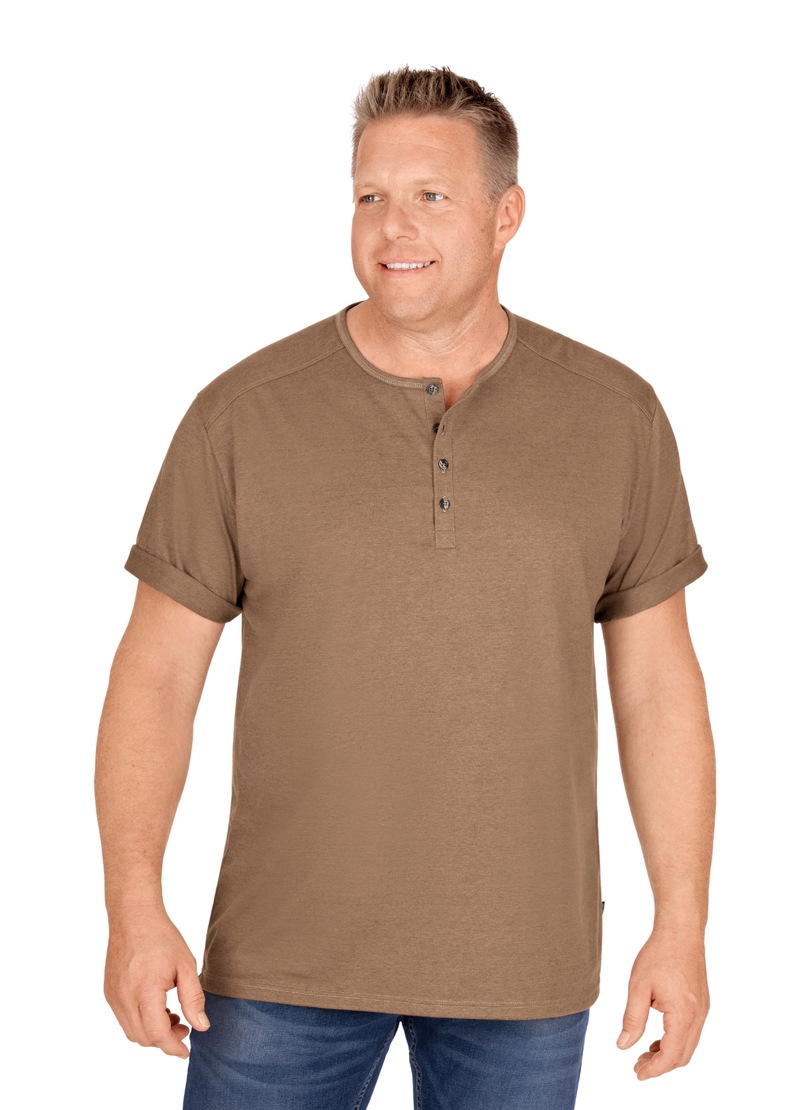 Trigema T-Shirt »TRIGEMA T-Shirt mit Knopfleiste DELUXE Baumwolle« Trigema T-Shirt »TRIGEMA T-Shirt mit Knopfleiste DELUXE Baumwolle« von Trigema