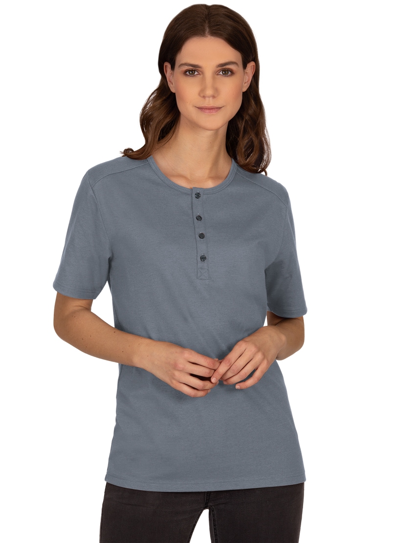Trigema T-Shirt »TRIGEMA T-Shirt mit Knopfleiste DELUXE Baumwolle« Trigema T-Shirt »TRIGEMA T-Shirt mit Knopfleiste DELUXE Baumwolle« von Trigema