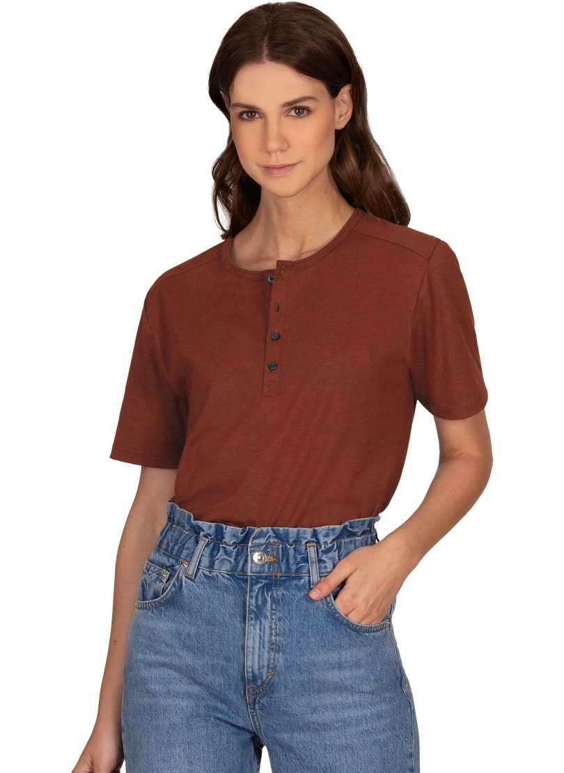 Trigema T-Shirt »TRIGEMA T-Shirt mit Knopfleiste DELUXE Baumwolle« Trigema T-Shirt »TRIGEMA T-Shirt mit Knopfleiste DELUXE Baumwolle« von Trigema