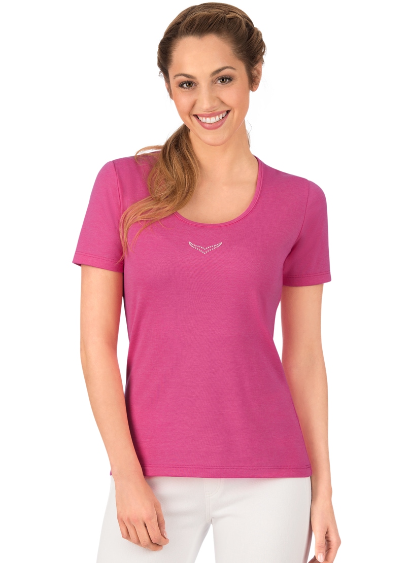 Trigema T-Shirt »TRIGEMA T-Shirt mit Kristallsteinen« Trigema T-Shirt »TRIGEMA T-Shirt mit Kristallsteinen« von Trigema