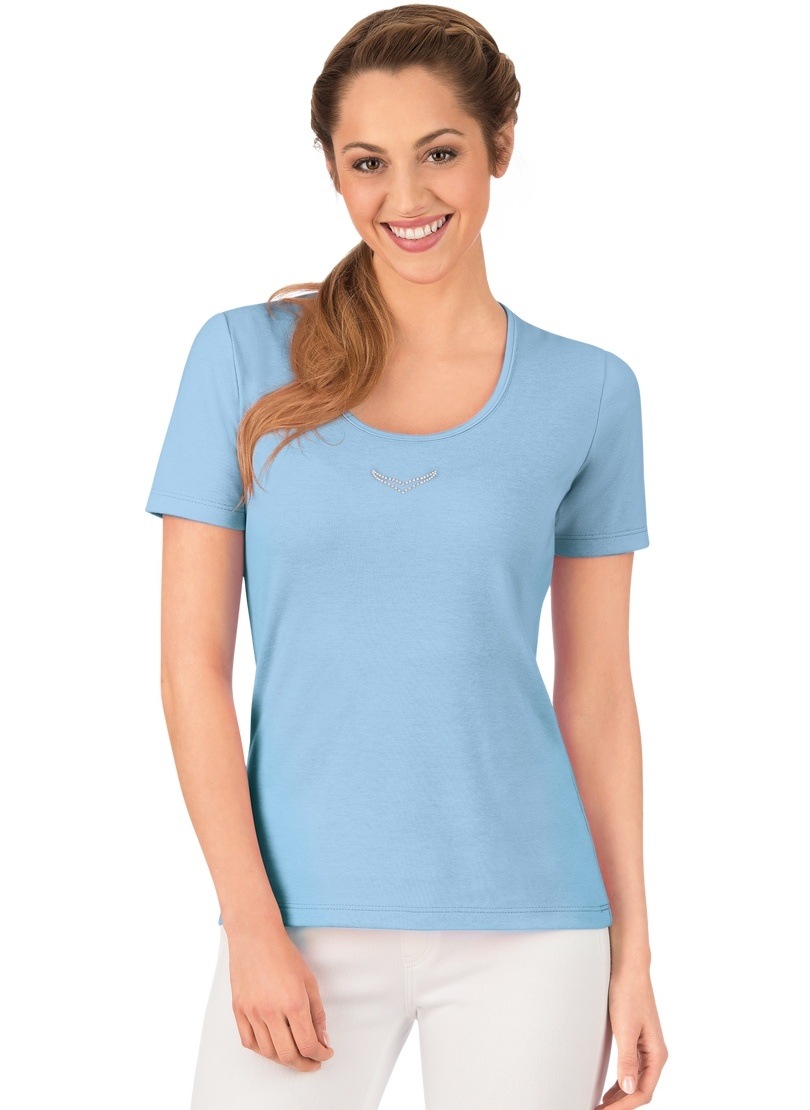 Trigema T-Shirt »TRIGEMA T-Shirt mit Kristallsteinen« Trigema T-Shirt »TRIGEMA T-Shirt mit Kristallsteinen« von Trigema