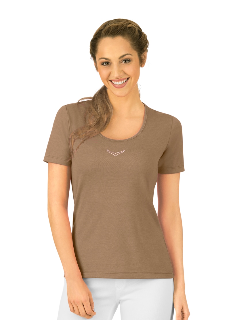 Trigema T-Shirt »TRIGEMA T-Shirt mit Kristallsteinen« Trigema T-Shirt »TRIGEMA T-Shirt mit Kristallsteinen« von Trigema