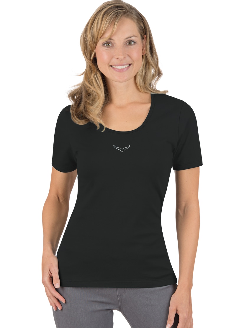 Trigema T-Shirt »TRIGEMA T-Shirt mit Kristallsteinen« Trigema T-Shirt »TRIGEMA T-Shirt mit Kristallsteinen« von Trigema