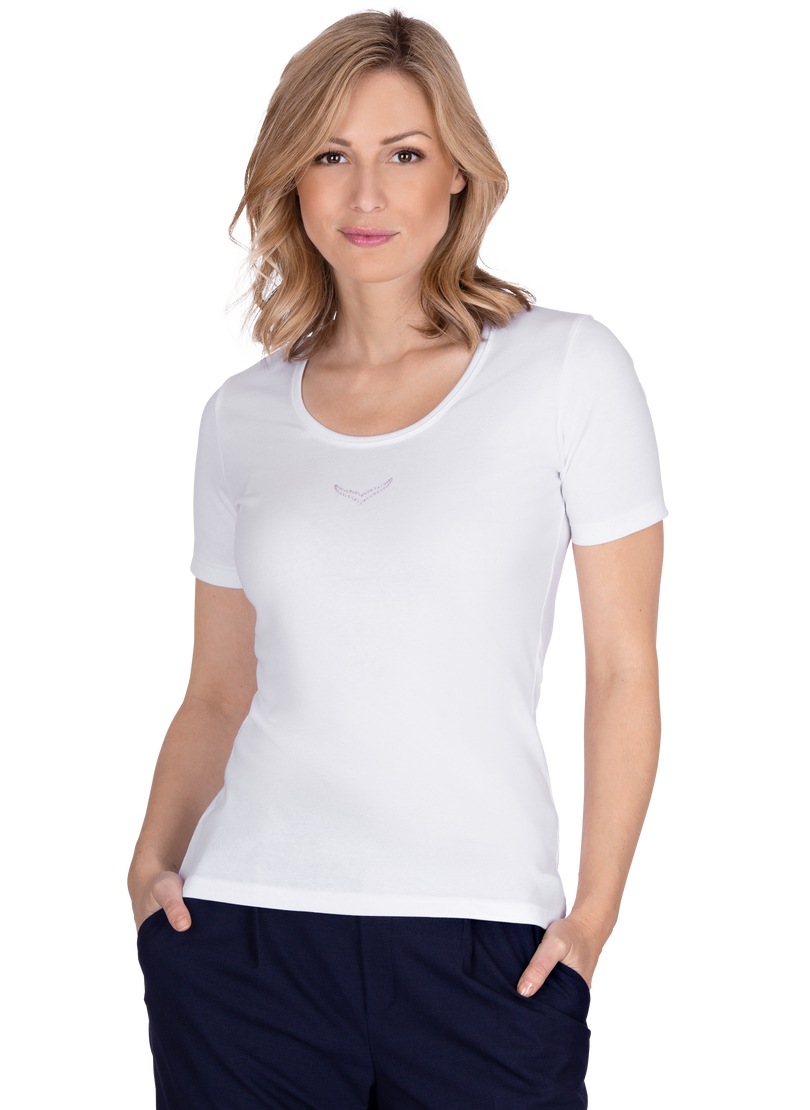 Trigema T-Shirt »TRIGEMA T-Shirt mit Kristallsteinen« Trigema T-Shirt »TRIGEMA T-Shirt mit Kristallsteinen« von Trigema