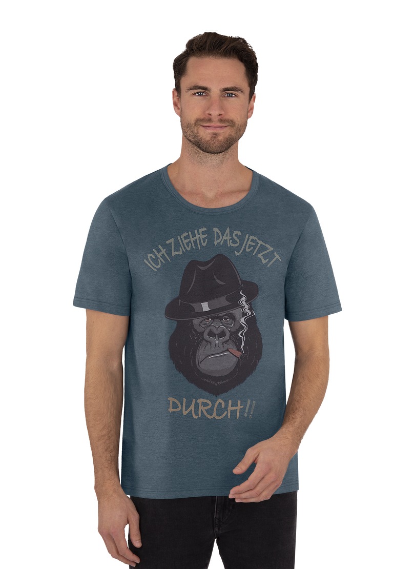 Trigema T-Shirt »TRIGEMA T-Shirt mit Motiv und Spruch« Trigema T-Shirt »TRIGEMA T-Shirt mit Motiv und Spruch« von Trigema