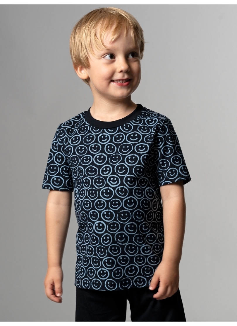 Trigema T-Shirt »TRIGEMA T-Shirt mit freundlichem Smiley-Muster« Trigema T-Shirt »TRIGEMA T-Shirt mit freundlichem Smiley-Muster« von Trigema