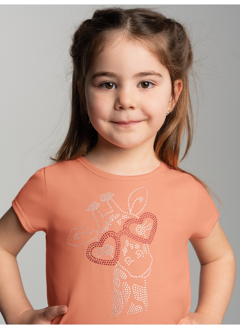 Trigema T-Shirt »TRIGEMA T-Shirt mit glitzerndem Giraffen-Printmotiv«, (1 tlg.) von Trigema