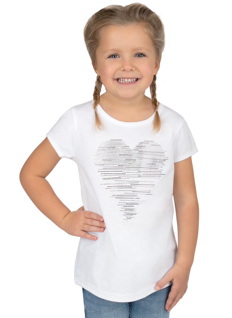 Trigema T-Shirt »TRIGEMA T-Shirt mit glitzerndem Herz-Motiv« Trigema T-Shirt »TRIGEMA T-Shirt mit glitzerndem Herz-Motiv« von Trigema