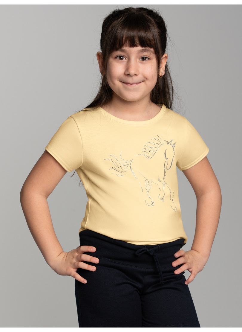 Trigema T-Shirt »TRIGEMA T-Shirt mit glitzerndem Pferde-Printmotiv«, (1 tlg.) von Trigema