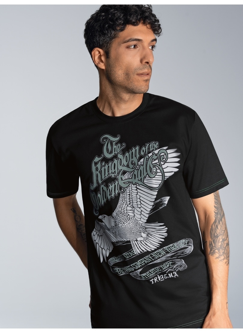 Trigema T-Shirt »TRIGEMA T-Shirt mit grossem Adler-Printmotiv«, (1 tlg.) von Trigema