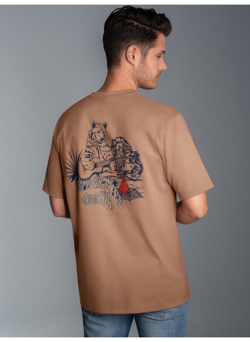 Trigema T-Shirt »TRIGEMA T-Shirt mit grossem Bären-Printmotiv«, (1 tlg.) von Trigema