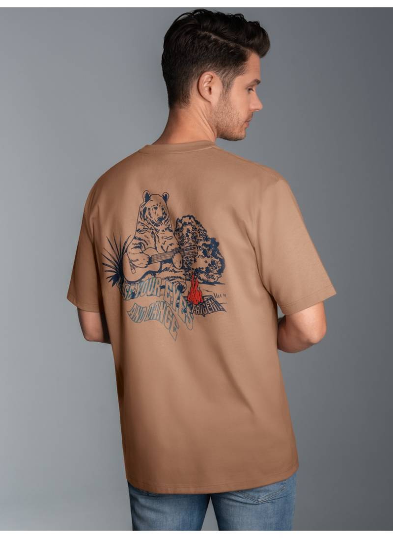 Trigema T-Shirt »TRIGEMA T-Shirt mit grossem Bären-Printmotiv«, (1 tlg.) von Trigema