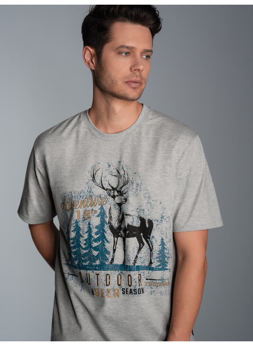 Trigema T-Shirt »TRIGEMA T-Shirt mit grossem Hirsch-Printmotiv«, (1 tlg.) von Trigema