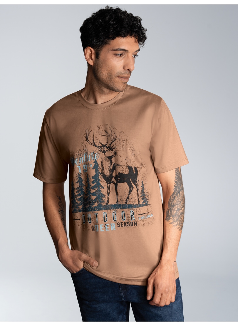 Trigema T-Shirt »TRIGEMA T-Shirt mit grossem Hirsch-Printmotiv«, (1 tlg.) von Trigema