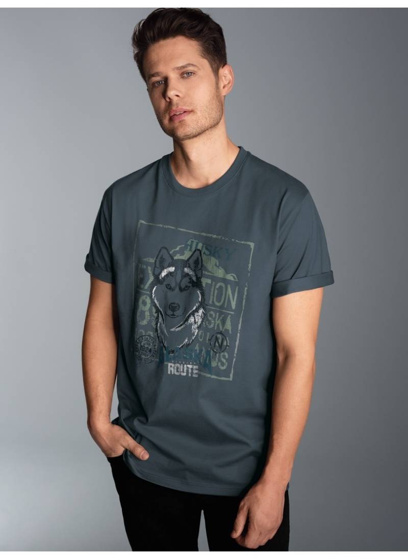 Trigema T-Shirt »TRIGEMA T-Shirt mit grossem Husky-Printmotiv«, (1 tlg.) von Trigema