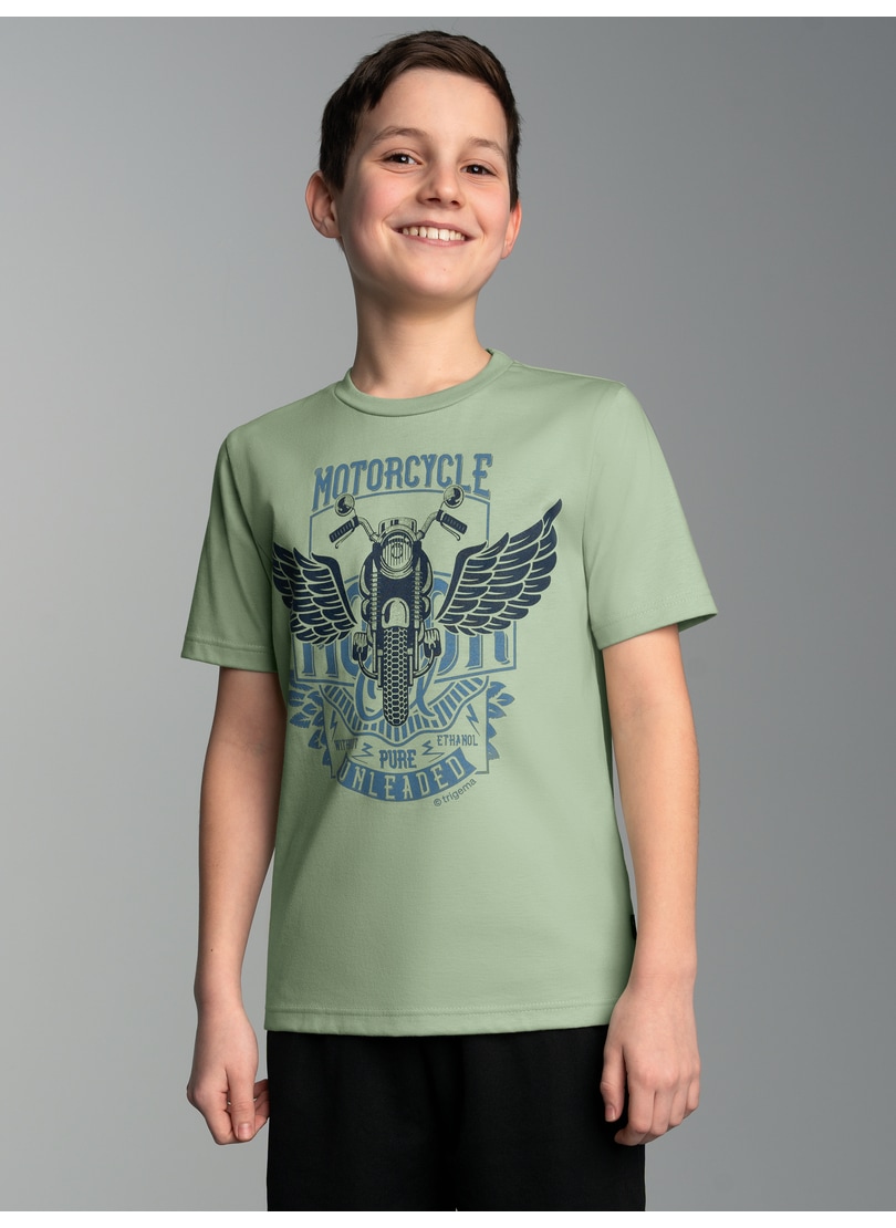 Trigema T-Shirt »TRIGEMA T-Shirt mit grossem Motorrad-Printmotiv«, (1 tlg.) von Trigema