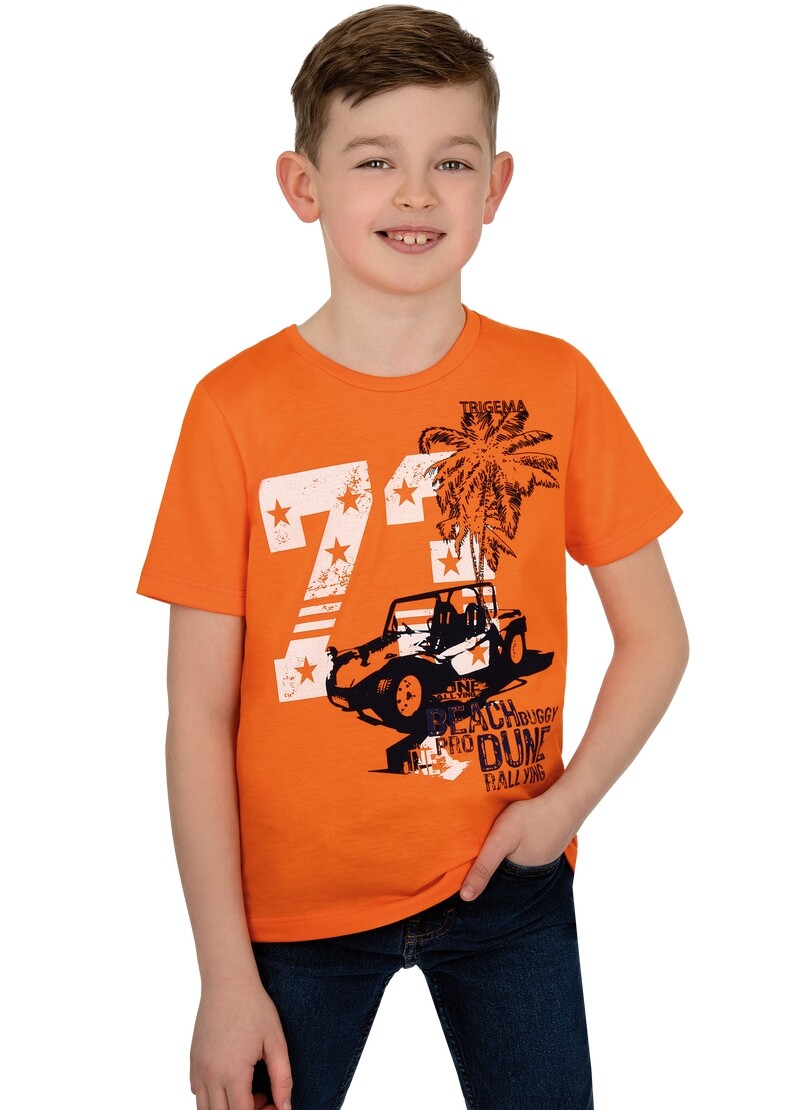 Trigema T-Shirt »TRIGEMA T-Shirt mit jugendlichem Motiv für Jungen« von Trigema