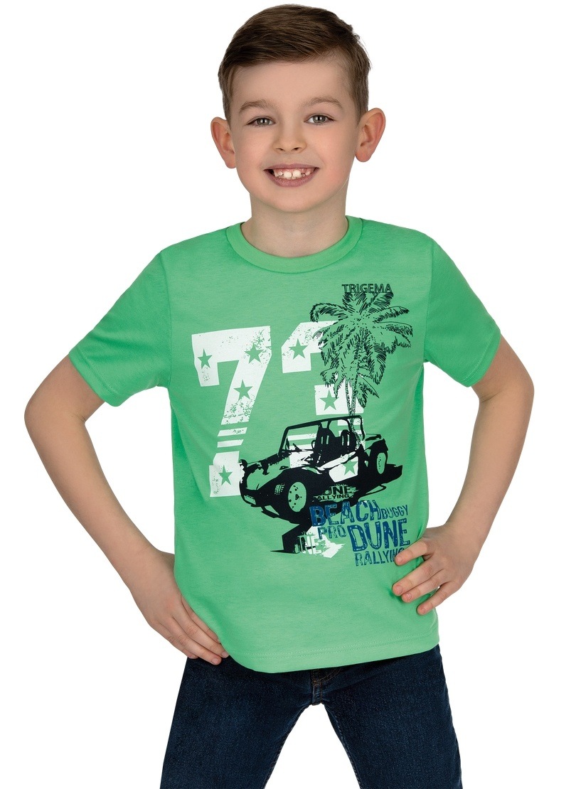 Trigema T-Shirt »TRIGEMA T-Shirt mit jugendlichem Motiv für Jungen«, (1 tlg.) von Trigema