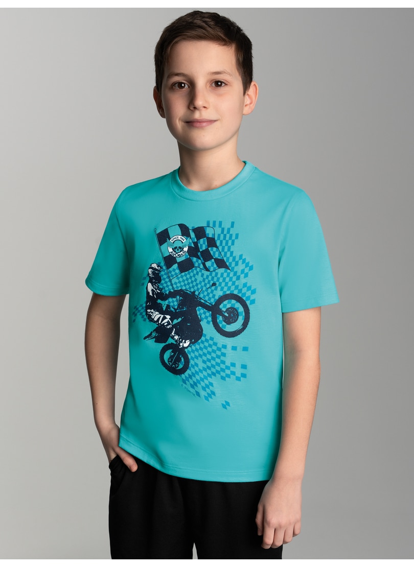 Trigema T-Shirt »TRIGEMA T-Shirt mit lässigem Motocross-Print«, (1 tlg.) von Trigema